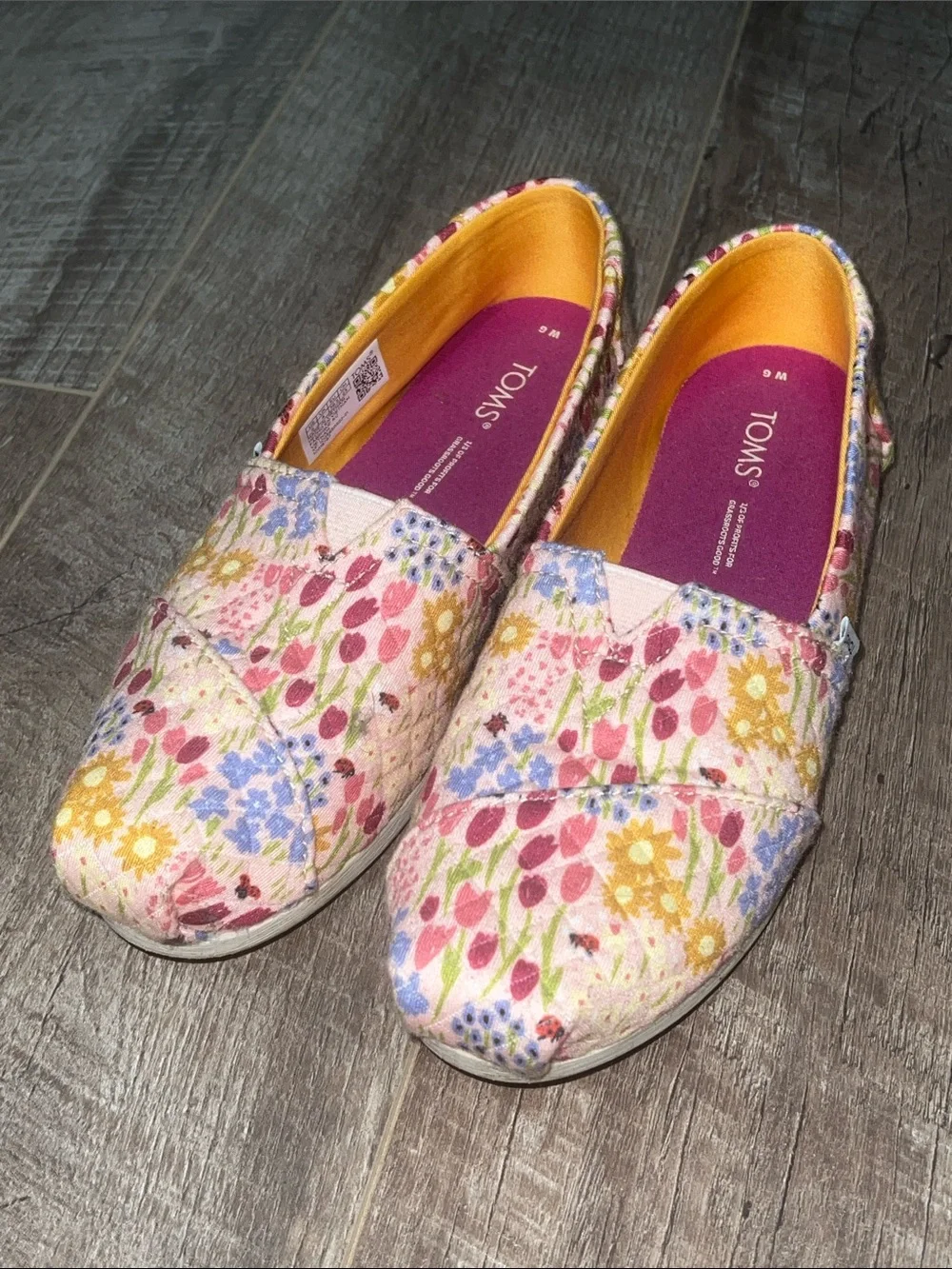 TOMS Alpargata Parfait Pink Repreve Flower Fields Quilted Knit